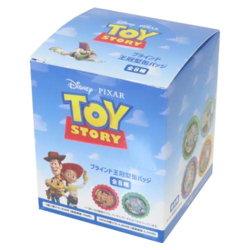 缶バッチ トイストーリー ブラインド王冠型缶バッジ 全8種 8個入セット ディズニー ピクサー インロッ..