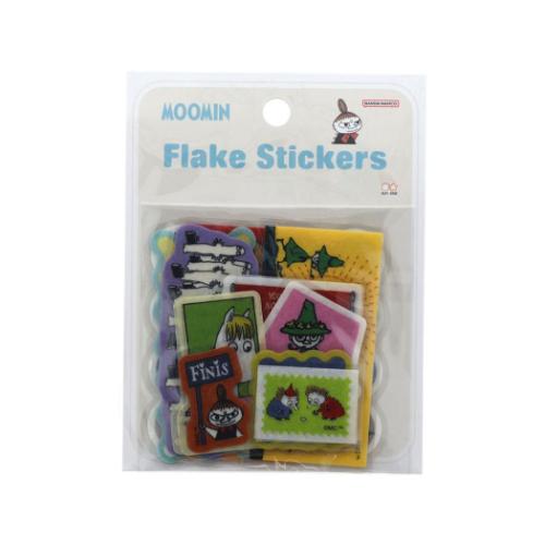 フレークシール ムーミン ピースシール ホワイト 北欧 サンスター文具 デコレーション デコシール メー..