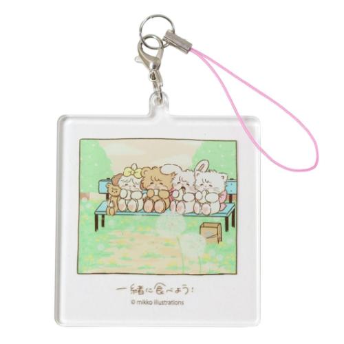 モバイルアクセサリ mikko illustrations アクリルストラップ Bタイプ グルマンディーズ キーホルダー ..