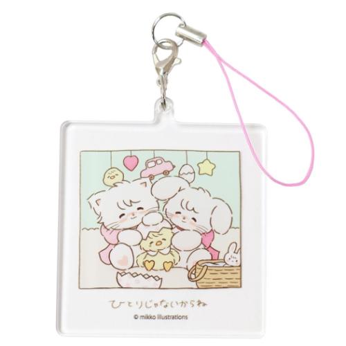 モバイルアクセサリ mikko illustrations アクリルストラップ Cタイプ グルマンディーズ キーホルダー ..