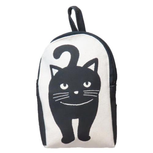 ミニポーチ AND PACKABLE ニャンタマポーチ ZPO クロネコ NT テクノプライム 小物入れ かわいい メール..