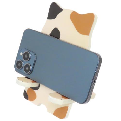 スマホスタンド AND PACKABLE レシピスマホスタンドフォルダー SS カリコ NT テクノプライム スマホ立て かわいい メール便可 マシュマロポップ