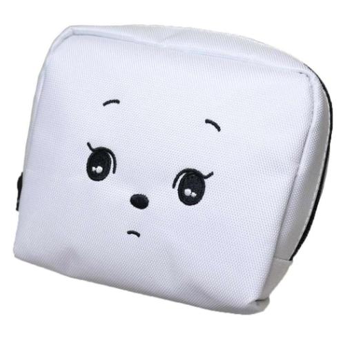 コスメポーチ なにげないねずみシラタマ P刺繍ポーチ フェイス スモールプラネット 小物入れ マシュマロポップ