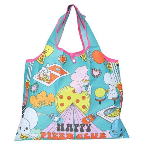 エコバッグ なにげないねずみシラタマ ショッピングバッグ ハッピーピザクラブ スモールプラネット お買い物かばん メール便可 マシュマロポップ
