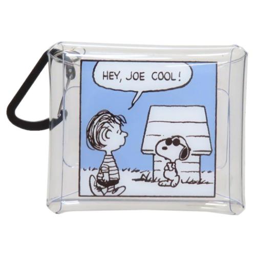 ミニポーチ スヌーピー クリアマルチケースSS BL スヌーピーコミック ピーナッツ マリモクラフト 小物..