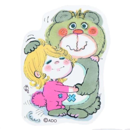ダイカットシール 水森亜土 ミニデコステッカー ベアー カミオジャパン 耐水耐光 メール便可 マシュマ..