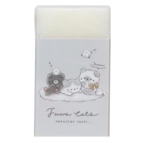 消しゴム まとまるくん消しゴム ケシゴム ふわキャッツ クーリア 新学期準備文具 小学生 中学生 かわい..