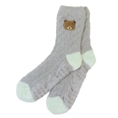 女性用靴下 ビョルン ルームソックス グレイ フレンズヒル 防寒用品 ウォーマー雑貨 寒さ対策 メール便可 マシュマロポップ