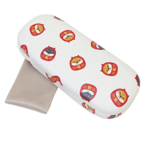 眼鏡ケース しばくろだるま クロス付きメガネケース アイボリー フレンズヒル ハードタイプ プレゼント..