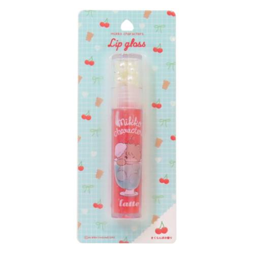コスメ雑貨 mikko illustrations リップグロス さくらんぼの香り ラテ マルカ プチギフト メール便可 マシュマロポップ