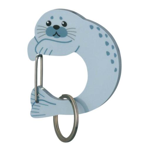 キーリング アクリルカラビナキーホルダー アザラシ アニマル デコレ 鍵ホルダー かわいい マシュマロ..