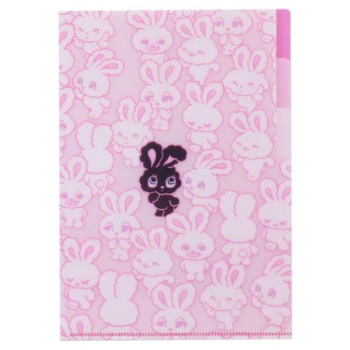 ポケットファイル foxy illustrations ポケット付きA5クリアファイル クリエイターズサーカス フロンティア 新学期準備文具 ミニファイル CREATORS CIRCUS メール便可 マシュマロポップ