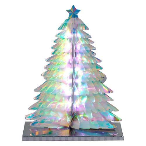 グリーティングカード CHRISTMAS メロディJXPM 1-5 クリスマスカード 立体 白いツリー サンリオ プレゼント ポップアップ メール便可 マシュマ...