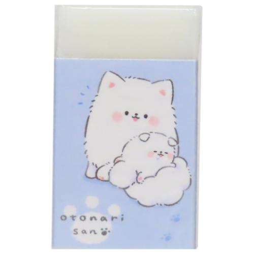 消しゴム おとなりさん まとまるくん消しゴム ケシゴム サモエド カミオジャパン 新学期準備文具 かわ..