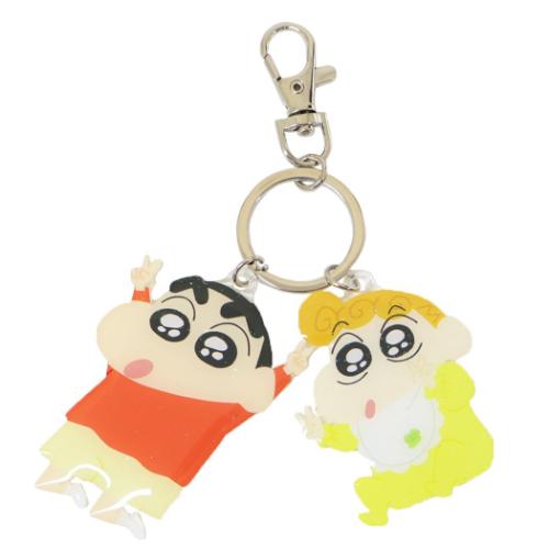 キーリング クレヨンしんちゃん ダイカットツインキーホルダー しんちゃん＆ひまわり ティーズファクト..