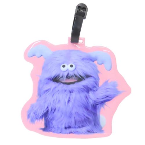 ネームプレート ホイッピ＆ラッピ ダイカットPVCケース ラッピ ネームタグ 目印 メール便可 マシュマロ..