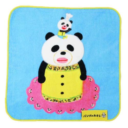 ミニタオル パンダのおさじ ハンカチタオル ふりかけパンダ 丸眞 汗拭きタオル メール便可 マシュマロ..