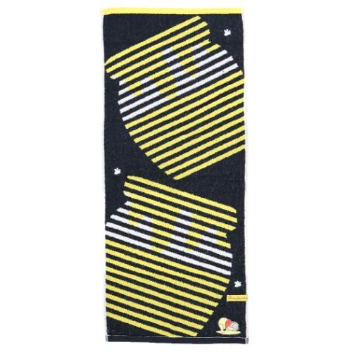 フェイスタオル くまのプーさん パイルジャカード ロングタオル ハニービーマイン ディズニー 丸眞 ス..