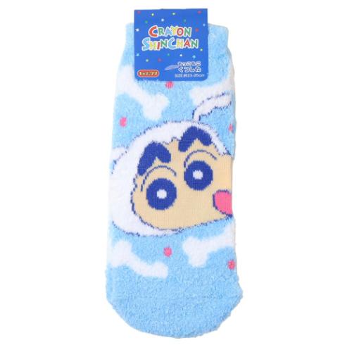 女性用防寒靴下 クレヨンしんちゃん もっこもこ靴下 シロのしんのすけ スモールプラネット レディース..