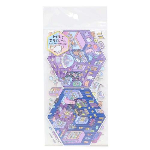 シールシート チイサナセカイシール クレーンゲームnoオミセ カミオジャパン デコシール かわいい メー..