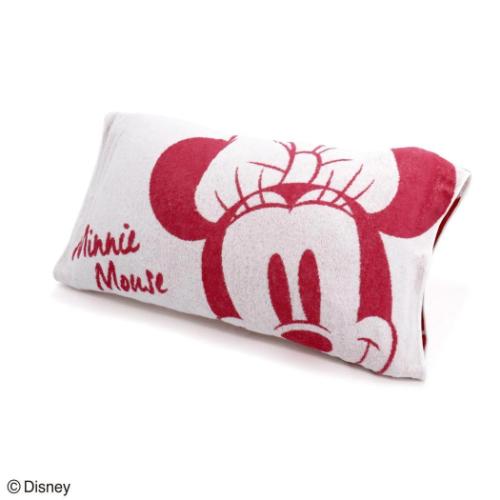 枕カバー ミニーマウス フルフィーコットン のびのびピローケース スリープウェル ディズニー タオル美..