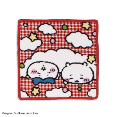 ミニタオル ちいかわ シェニール織りタオルハンカチ ごろん ハチワレ タオル美術館 プレゼント かわい..