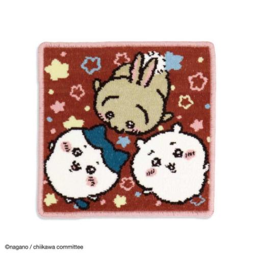 ミニタオル ちいかわ シェニール織りタオルハンカチ キラキラ ハチワレ うさぎ タオル美術館 プレゼン..