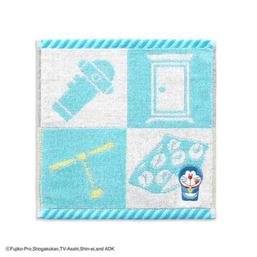 ミニタオル ドラえもん フルフィーコットン タオルハンカチ アイコン MiRAi ブルー 藤子F不二雄 タオル..