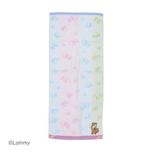 ロングタオル 可愛い嘘のカワウソ 無撚糸フェイスタオル あわあわなの タオル美術館 プレゼント かわい..