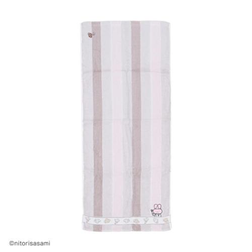 ロングタオル ホワイトタイガーとブラックタイガー フルフィーコットン無撚糸フェイスタオル ちょっぴ..