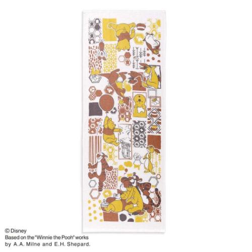 てぬぐい くまのプーさん 手ぬぐいタオル はれやか イエロー ディズニー タオル美術館 プレゼント かわいい メール便可 マシュマロポップ