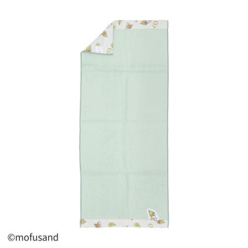 ロングタオル mofusand モフサンド ガーゼパイルフルフィーコットンフェイスタオル ラフランス タオル..