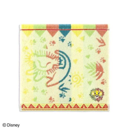 ミニタオル ライオンキング フルフィーコットン タオルハンカチ サマーアドベンチャー シンバ イエロー..