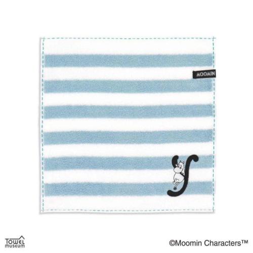 ミニタオル ムーミン フルフィーコットン ハンカチタオル イニシャルステッチ Y 北欧 タオル美術館 プ..