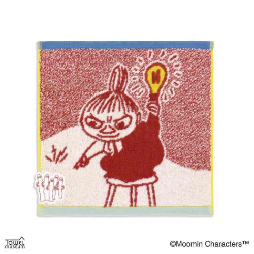 ミニタオル ムーミン フルフィーコットン ハンカチタオル いたずら リトルミイ レッド 北欧 タオル美術..