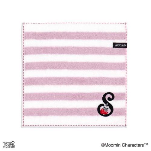 ミニタオル ムーミン フルフィーコットン ハンカチタオル イニシャルステッチ リトルミイ S 北欧 タオル美術館 プレゼント かわいい メール便可 マシュマロポップ