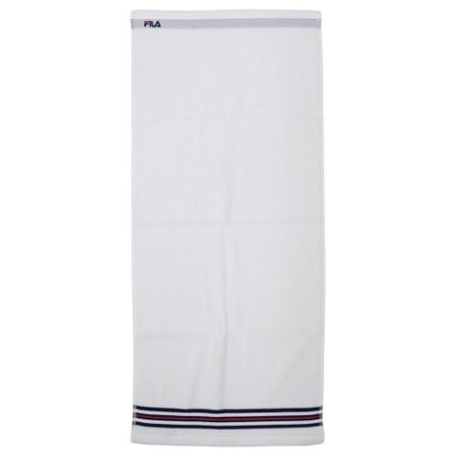 ロングタオル FILA フィラ フルフィーコットン フェイスタオル プライマリー オフホワイト タオル美術..