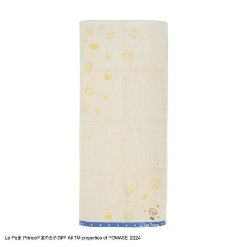 ロングタオル 星の王子さま フルフィーコットン無撚糸フェイスタオル 星空 アイボリー タオル美術館 プ..