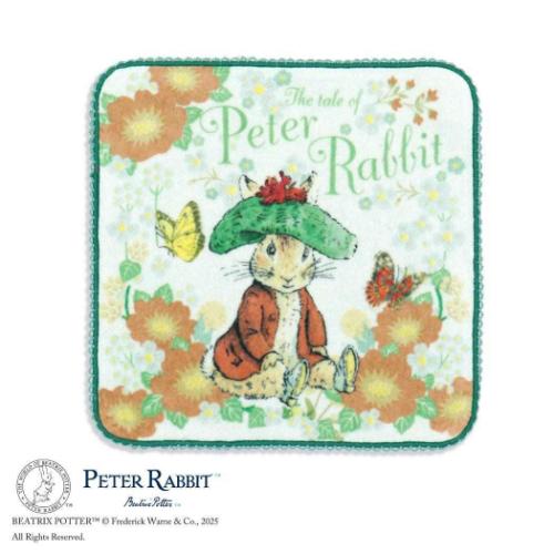 ミニタオル ピーターラビット タオルハンカチ ベンジャミン タオル美術館 プレゼント 絵本メール便可 マシュマロポップ