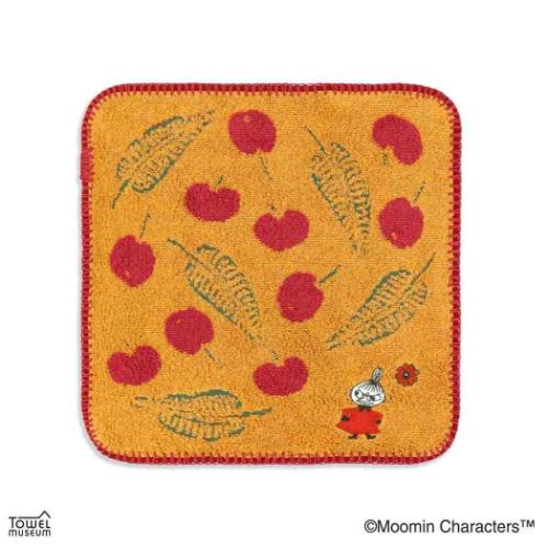 ミニタオル ムーミン フルフィーコットン タオルハンカチ ハーベスト リトルミイ オレンジ 北欧 タオル..