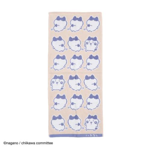 ロングタオル ちいかわ ガーゼパイル フェイスタオル イエー ピンク ハチワレ タオル美術館 プレゼント..