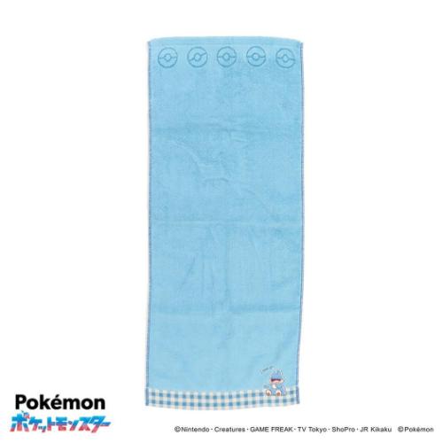ロングタオル ポケットモンスター スチームシャーリング無撚糸フェイスタオル I choose you ゴンベ ブ..