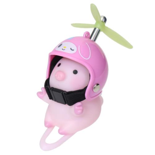 マスコット マイメロディ サイクリングマスコット ブタ サンリオ プレゼント マシュマロポップ