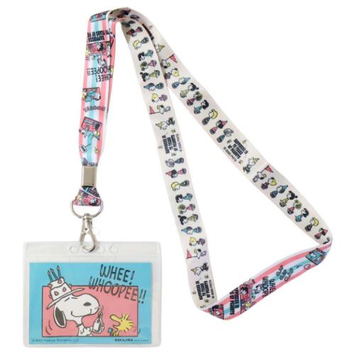 カードホルダー スヌーピー 幅広ネックストラップ 75th ピーナッツ ナカジマ ネックホルダー メール便..