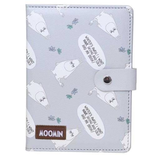 マルチケース ムーミン お薬手帳ケース ムスッとフェイスパターン 北欧 丸眞 おくすり手帳 メール便可 ..