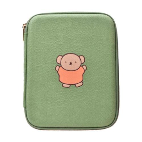 パスポートケース ミッフィー PUPU FELT ププフェルト マルチポーチ ボリス グリーン ディックブルーナ ピージーデザイン トラベル雑貨 絵本メール便可 マシュマロポップ