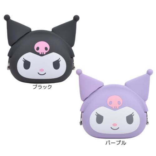 コインケース クロミ mimi POCHIBI ミミポチビ ブラック パープル サンリオ ピージーデザイン シリコン..