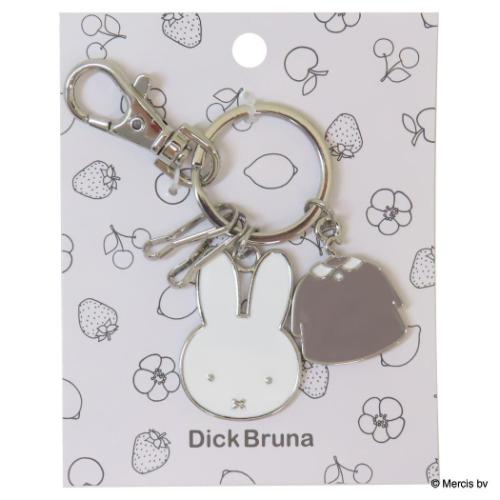 キーリング ミッフィー BRUNA FACE＆MOTIF合金チャーム ヨウフク ディックブルーナ エフエービージャパ..