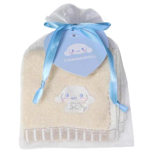 ミニタオル シナモロール 巾着入りタオルハンカチ サンリオ カミオジャパン プレゼント メール便可 マ..