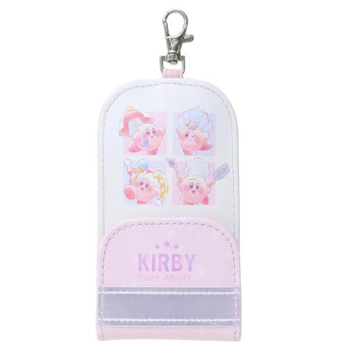 子供用ランドセル キーケース 星のカービィ 反射シート付きリールキーカバー COPY ABILITY カミオジャ..